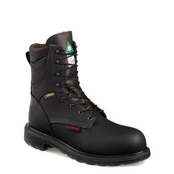 Red Wing Férfi SuperSole 2.0 8-inch Insulated Waterproof CSA Safety Toe Munkavédelmi Bakancs Fekete